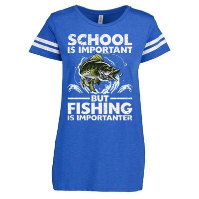 Funny Fishing Fish Saying Bass Fisherman Enza Ladies Jersey Football T-Shirt