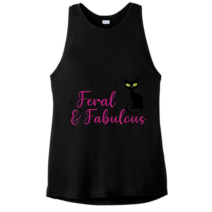 Feral & Fabulous Funny Ladies PosiCharge Tri-Blend Wicking Tank