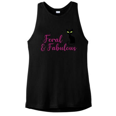 Feral & Fabulous Funny Ladies PosiCharge Tri-Blend Wicking Tank