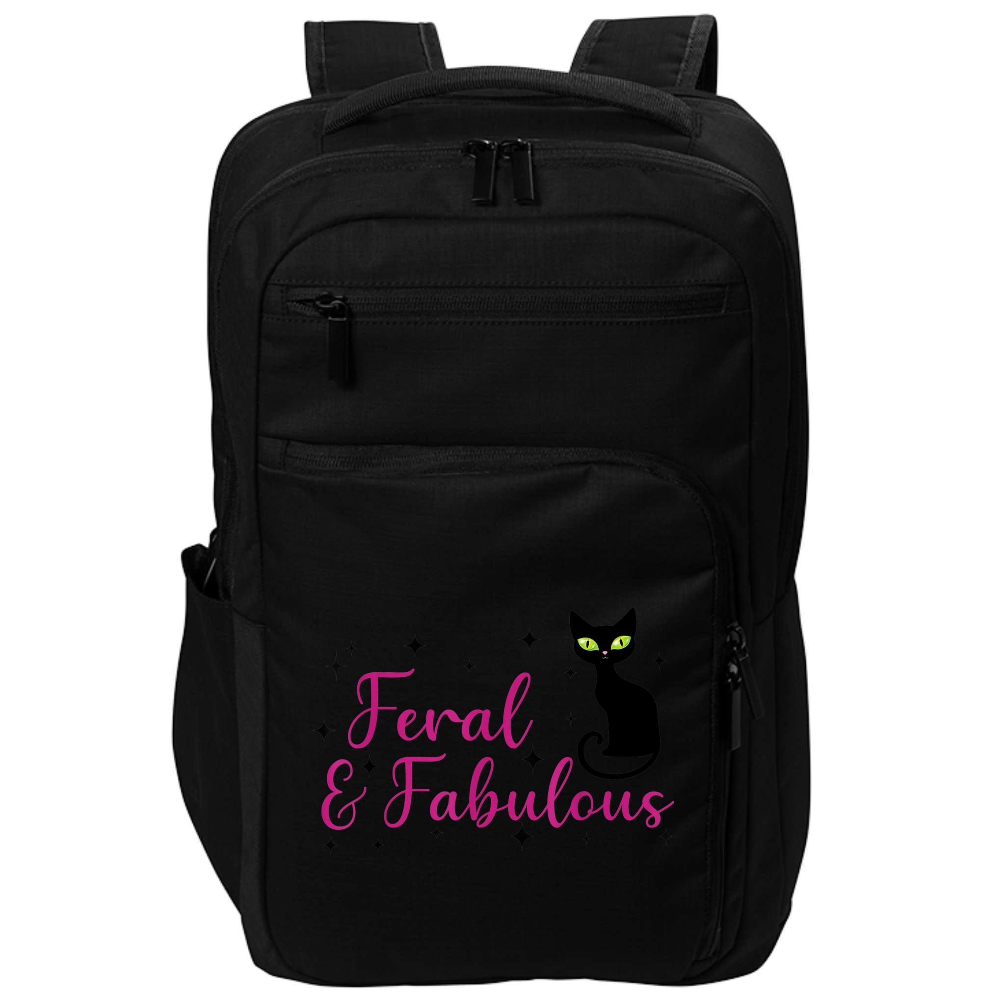 Feral & Fabulous Funny Impact Tech Backpack