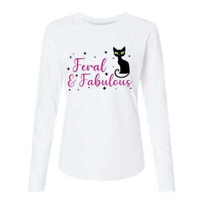 Feral & Fabulous Funny Womens Cotton Relaxed Long Sleeve T-Shirt