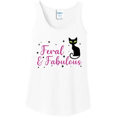 Feral & Fabulous Funny Ladies Essential Tank