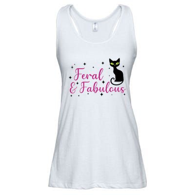 Feral & Fabulous Funny Ladies Essential Flowy Tank