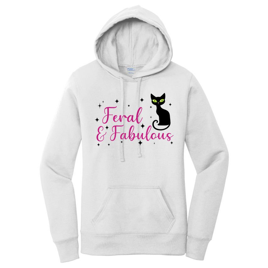 Feral & Fabulous Funny Women's Pullover Hoodie