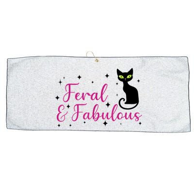 Feral & Fabulous Funny Large Microfiber Waffle Golf Towel