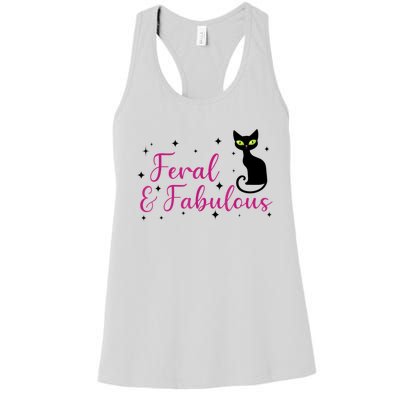 Feral & Fabulous Funny Women's Racerback Tank