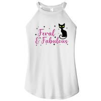 Feral & Fabulous Funny Women's Perfect Tri Rocker Tank