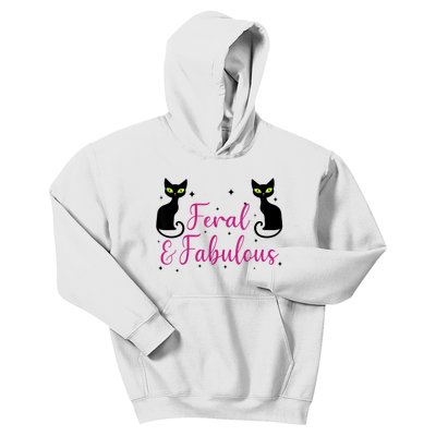 Feral & Fabulous Funny Kids Hoodie