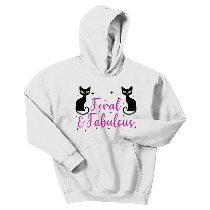 Feral & Fabulous Funny Kids Hoodie