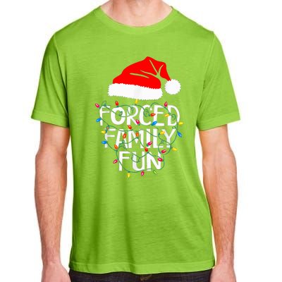 Forced Family Fun Sarcastic Christmas Funny Adult ChromaSoft Performance T-Shirt