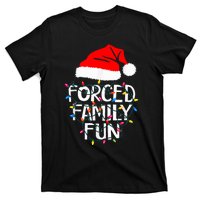 Forced Family Fun Sarcastic Christmas Funny T-Shirt