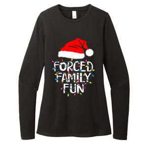 Forced Family Fun Sarcastic Christmas Funny Womens CVC Long Sleeve Shirt