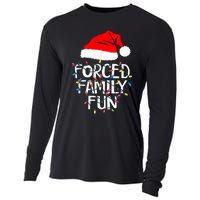 Forced Family Fun Sarcastic Christmas Funny Cooling Performance Long Sleeve Crew