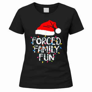 Forced Family Fun Sarcastic Christmas Funny Women's T-Shirt