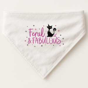 Feral & Fabulous Funny USA-Made Doggie Bandana