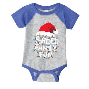 Forced Family Fun Sarcastic Christmas Pajamas Infant Baby Jersey Bodysuit