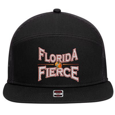 Florida Fierce Florida Strong 7 Panel Mesh Trucker Snapback Hat