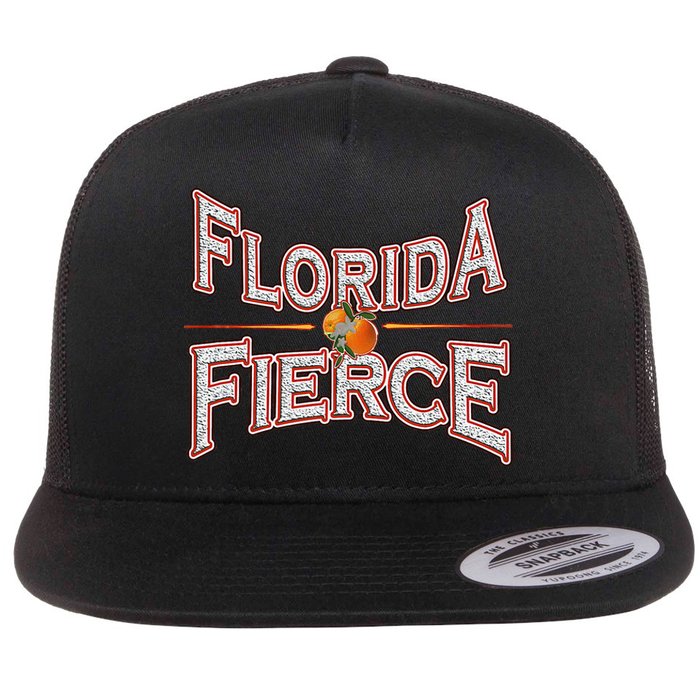 Florida Fierce Florida Strong Flat Bill Trucker Hat