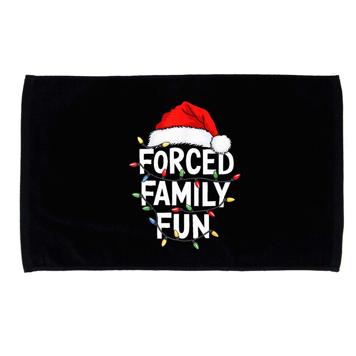 Forced Family Fun Christmas Pajamas Microfiber Hand Towel