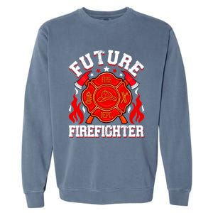 Future Firefighter Funny Fire Firetrucks Fire Rescuer Gift Garment-Dyed Sweatshirt