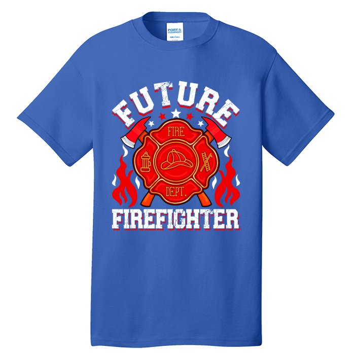 Future Firefighter Funny Fire Firetrucks Fire Rescuer Gift Tall T-Shirt