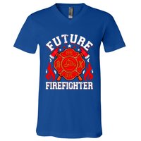 Future Firefighter Funny Fire Firetrucks Fire Rescuer Gift V-Neck T-Shirt