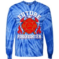 Future Firefighter Funny Fire Firetrucks Fire Rescuer Gift Tie-Dye Long Sleeve Shirt