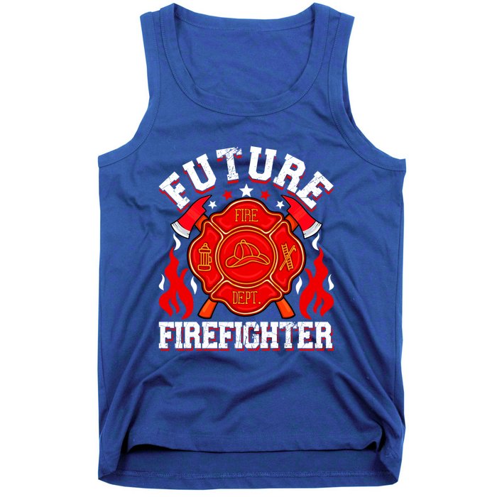 Future Firefighter Funny Fire Firetrucks Fire Rescuer Gift Tank Top