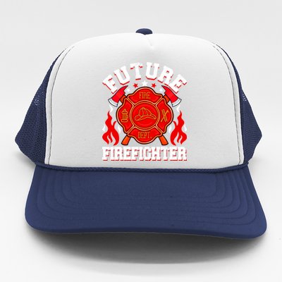 Future Firefighter Funny Fire Firetrucks Fire Rescuer Gift Trucker Hat