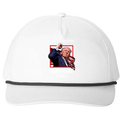 Fight Fighting Fighters Supporters Americans Donald Trump 2024 Snapback Five-Panel Rope Hat