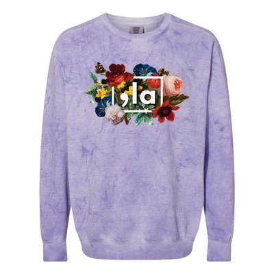 Floral Feminine Flowers Women Comma La Colorblast Crewneck Sweatshirt