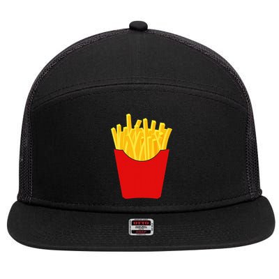 French Fries  French Fry Costume 7 Panel Mesh Trucker Snapback Hat