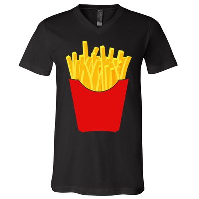 French Fries  French Fry Costume V-Neck T-Shirt