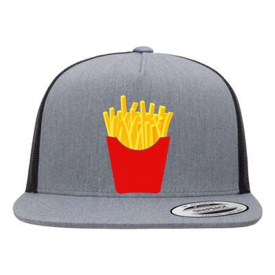 French Fries  French Fry Costume Flat Bill Trucker Hat