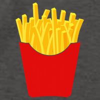 French Fries  French Fry Costume Vector Backpack
