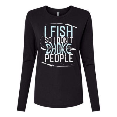 Fishing , Funny Fishing Tee, Fishing Lover Womens Cotton Relaxed Long Sleeve T-Shirt