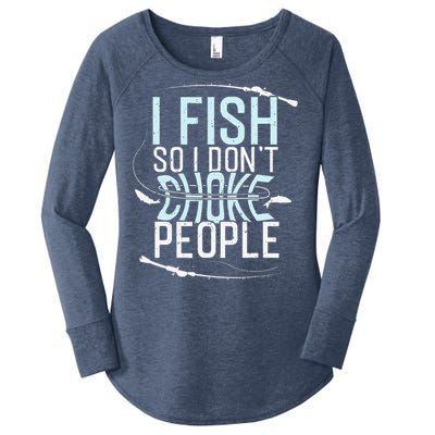 Fishing , Funny Fishing Tee, Fishing Lover Women's Perfect Tri Tunic Long Sleeve Shirt