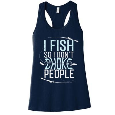 Fishing , Funny Fishing Tee, Fishing Lover Women's Racerback Tank