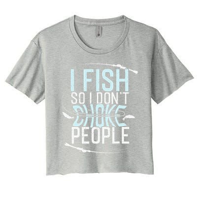 Fishing , Funny Fishing Tee, Fishing Lover Women's Crop Top Tee