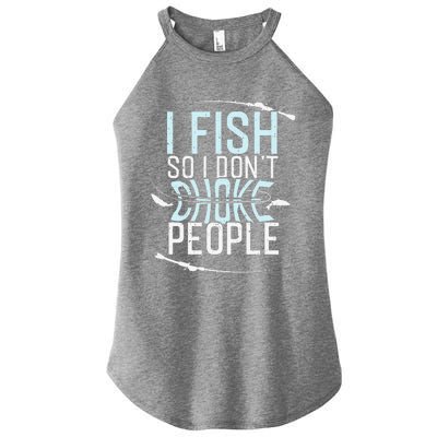 Fishing , Funny Fishing Tee, Fishing Lover Women's Perfect Tri Rocker Tank