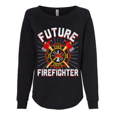 Future Firefighter Funny Firetrucks Fire Rescuer Fire Gift Womens California Wash Sweatshirt