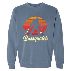 Funny Fishing For Bass Fish Fisherman Garment-Dyed Sweatshirt