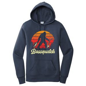 Funny Fishing For Bass Fish Fisherman Women's Pullover Hoodie