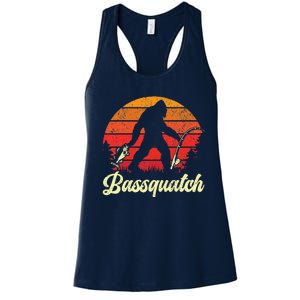 Funny Fishing For Bass Fish Fisherman Women's Racerback Tank