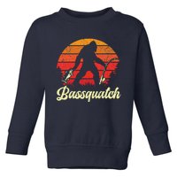 Funny Fishing For Bass Fish Fisherman Toddler Sweatshirt