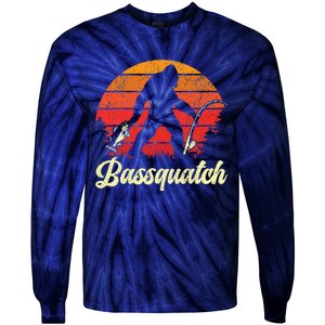 Funny Fishing For Bass Fish Fisherman Tie-Dye Long Sleeve Shirt