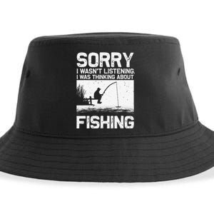 Funny Fishing For Trout Bass Fisherman Vacation Sustainable Bucket Hat