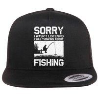 Funny Fishing For Trout Bass Fisherman Vacation Flat Bill Trucker Hat