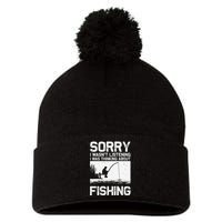 Funny Fishing For Trout Bass Fisherman Vacation Pom Pom 12in Knit Beanie