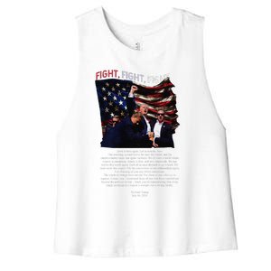 Fight Fight Fight A New Dawn Is Here Women's Racerback Cropped Tank